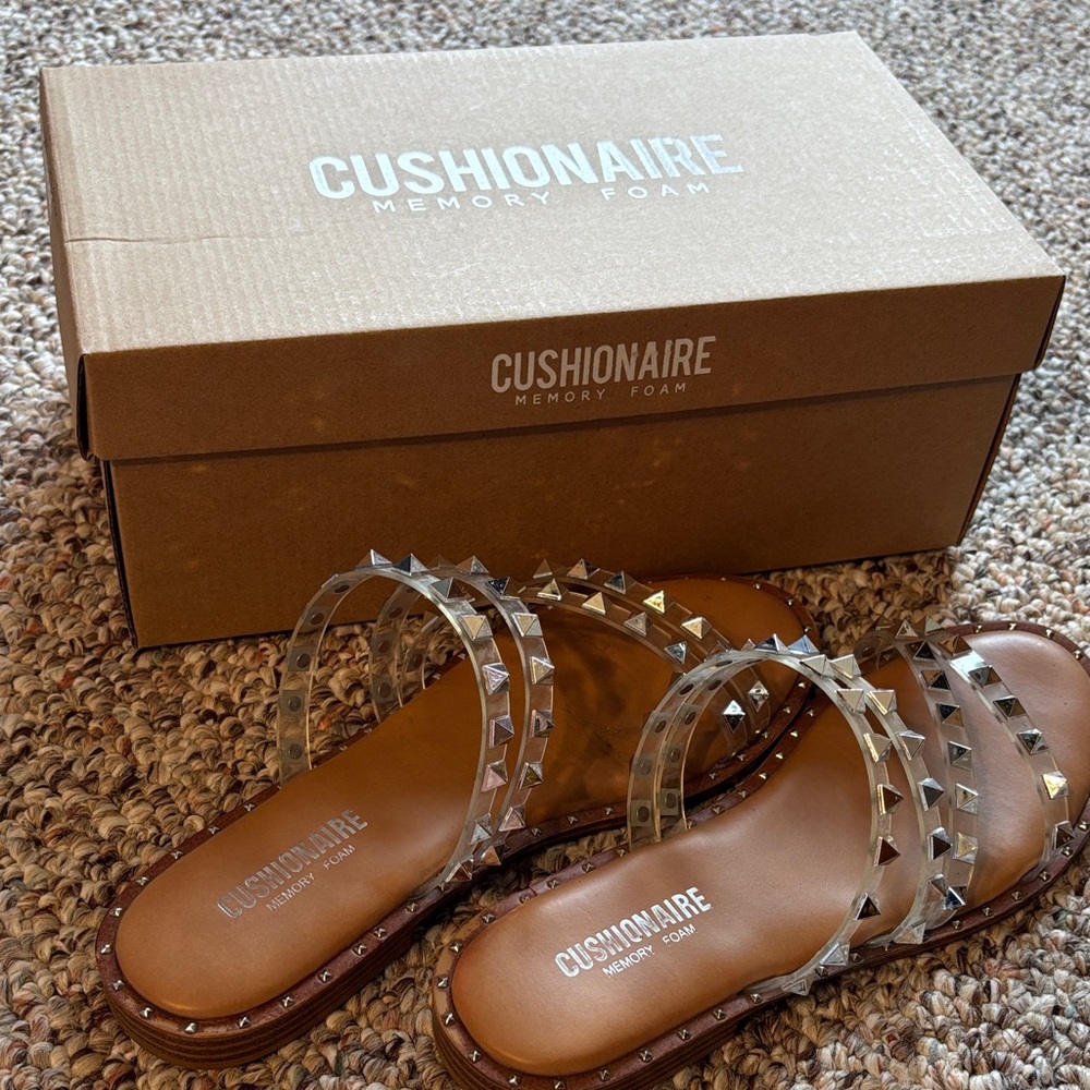 Women's Studded Sandals - Tan